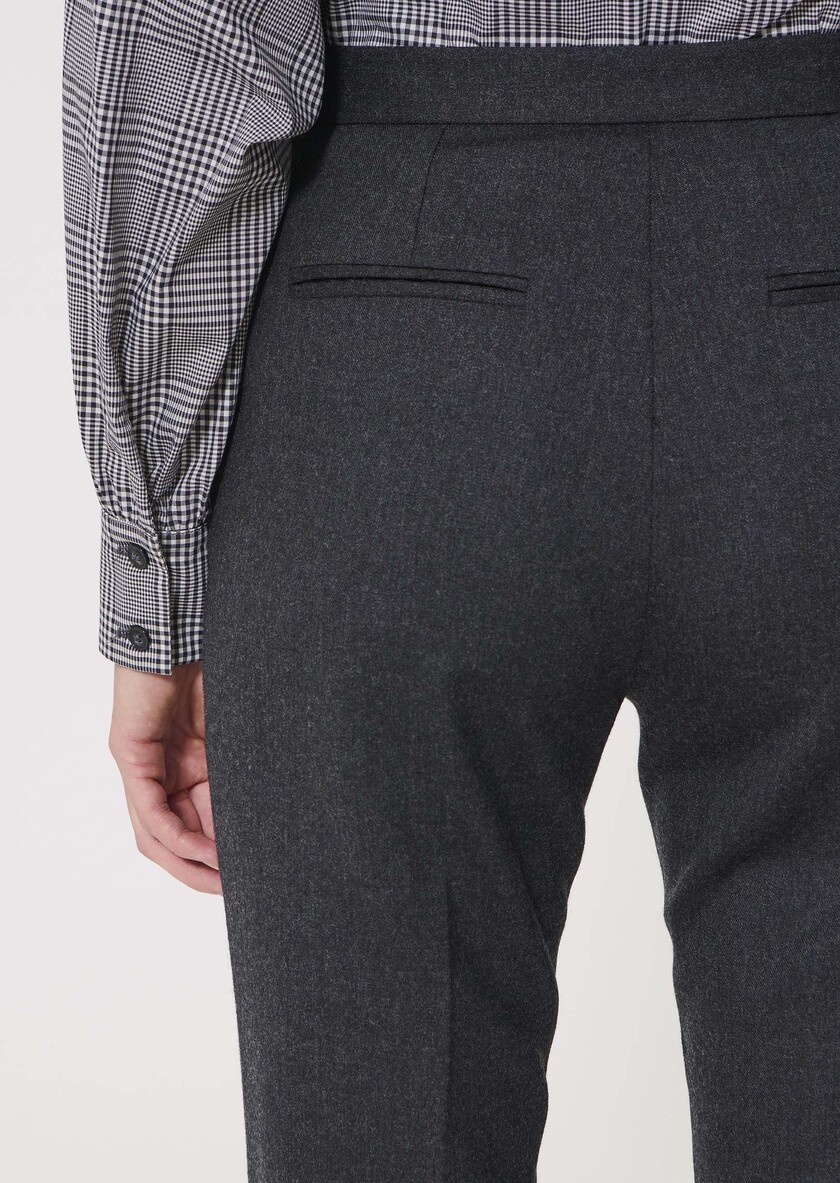Papillon Pants heather grey flannel Gray grey TARA JARMON