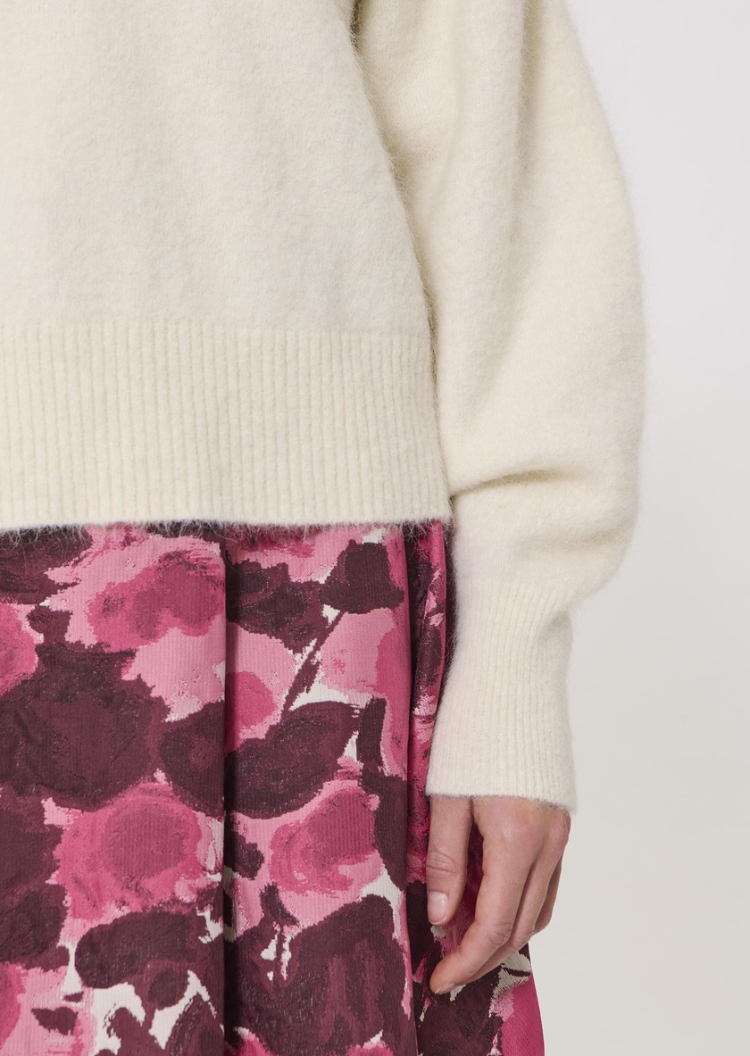 Paz sweater ecru in wool and alpaca Off-white TARA JARMON