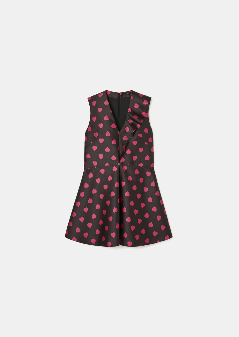 Rumba Dress black with heart print Black TARA JARMON