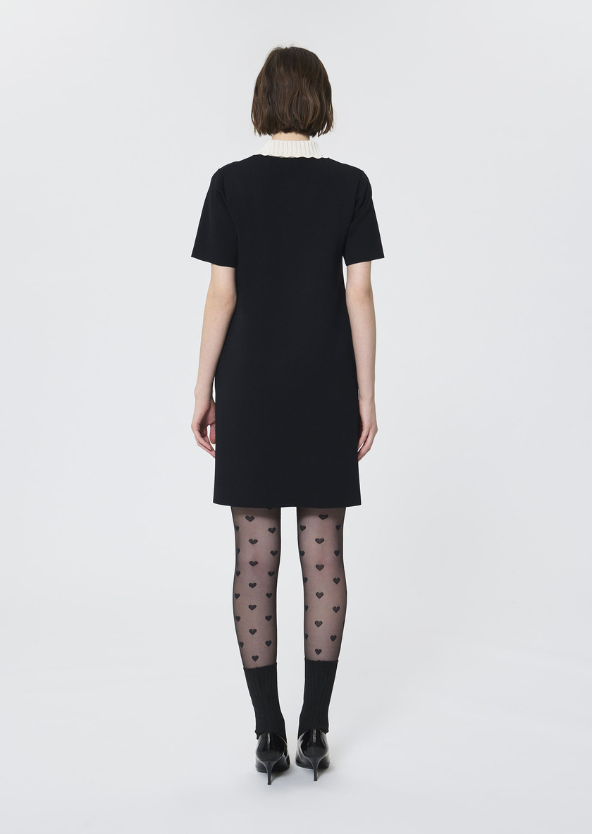 Ruiz sweater dress black mesh Black TARA JARMON