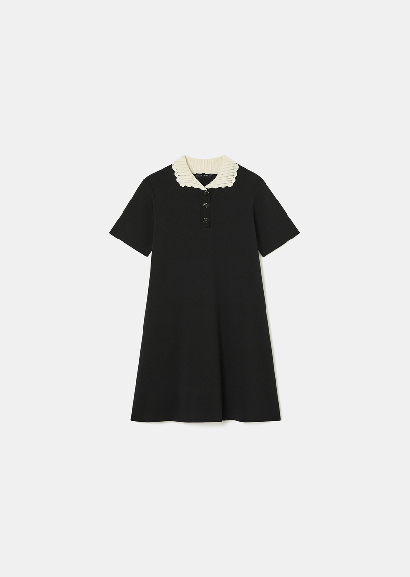Ruiz sweater dress black mesh Black TARA JARMON