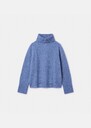 Pocciolia Sweater sky blue in wool and alpaca Black, Blush, Horizon, Off-white TARA JARMON