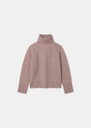 Pocciolia Sweater pale pink wool and alpaca Black, Blush, Horizon, Off-white TARA JARMON