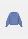 Paz sweater sky blue in wool and alpaca Almond, Black, Blush, Horizon, Lemon yellow, Night, Off-white, Old pink TARA JARMON