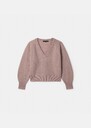 Paz sweater pale pink wool and alpaca Almond, Black, Blush, Horizon, Lemon yellow, Night, Off-white, Old pink TARA JARMON