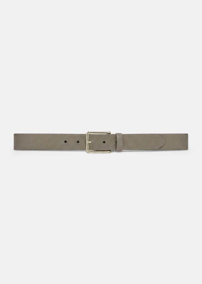 Louise Belt ecru smooth leather Craie TARA JARMON
