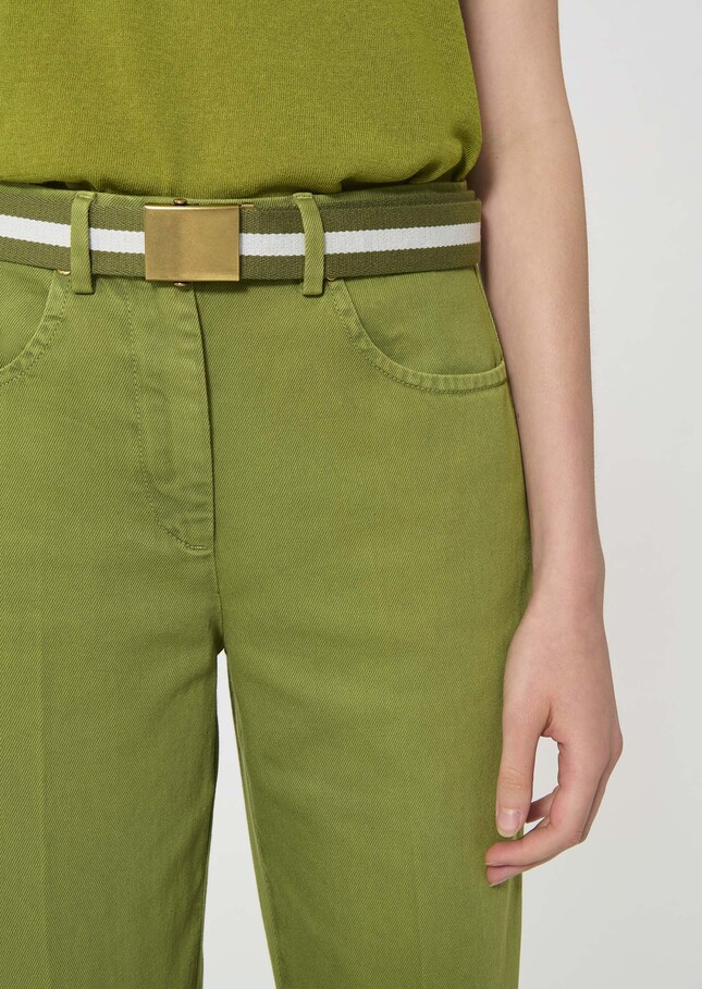 Lucas Belt green with stripes Pomme TARA JARMON