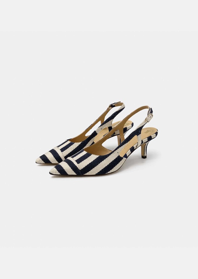 Ketty pumps navy blue stripes Night TARA JARMON