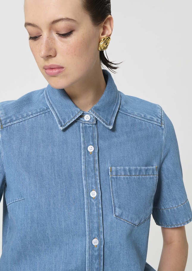 Cruz Shirt blue denim Denim TARA JARMON