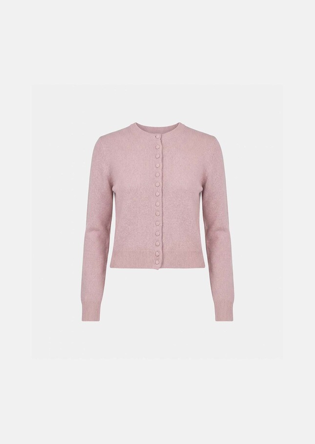 Gaia Vest pale pink cotton Blush TARA JARMON