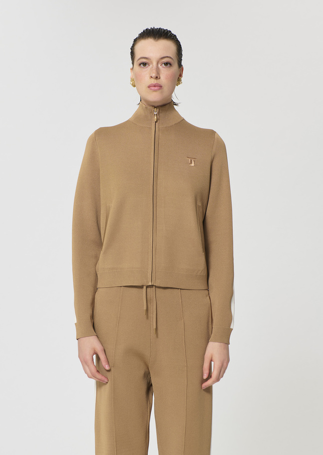 Gabrielle vest beige technical mesh Miel TARA JARMON