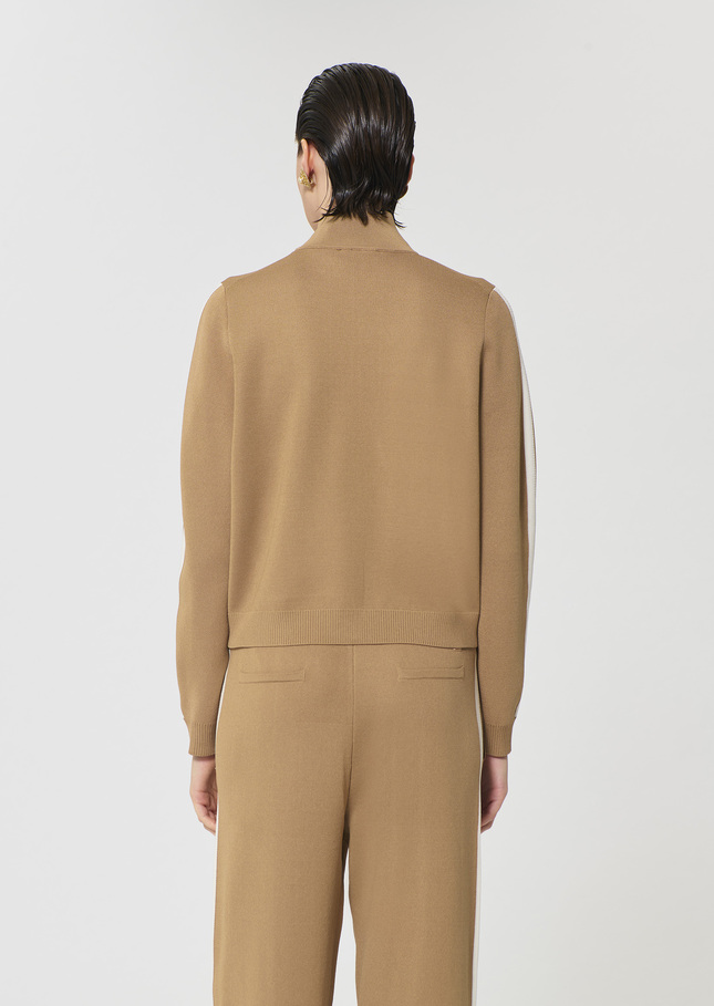 Gabrielle vest beige technical mesh Miel TARA JARMON