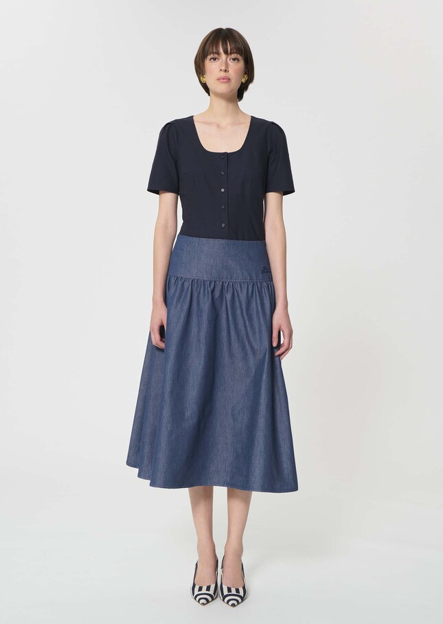 Jude Skirt light blue denim Denim TARA JARMON
