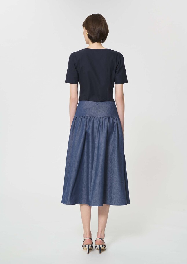 Jude Skirt light blue denim Denim TARA JARMON