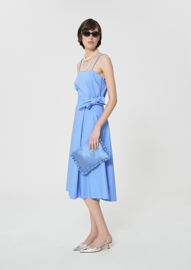Jolly Skirt sky blue poplin Horizon TARA JARMON