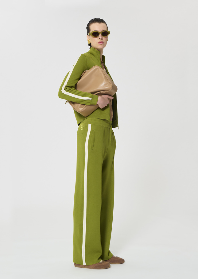 Parker Pants green technical mesh Pomme TARA JARMON