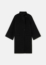 Mocca Coat black double-sided wool Black TARA JARMON