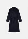 Martino Coat midnight blue double-faced wool Night TARA JARMON