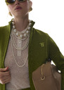 Belladonna Necklace ecru with large beads Off-white TARA JARMON