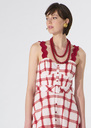 Betty Necklace red with large pearls Cerise, Green, Horizon TARA JARMON
