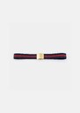 Lucas Belt navy blue stripes Mimosa, Night, Pomme TARA JARMON
