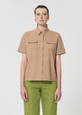 Charly Shirt beige poplin Miel TARA JARMON