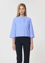 Cloé shirt sky blue poplin Horizon TARA JARMON