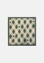 Ethan scarf green printed cotton Jade TARA JARMON