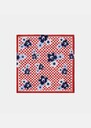 Emilio scarf red printed cotton Cerise TARA JARMON
