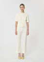 Gisèle Vest ecru cotton Off-white TARA JARMON