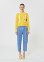 Giulian vest yellow cotton Mimosa TARA JARMON