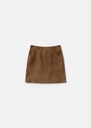 Janice Skirt beige suede Jade, Miel, Pomme TARA JARMON