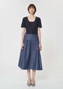 Jude Skirt light blue denim Denim TARA JARMON