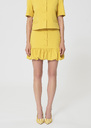 Josie Skirt yellow in a frothy crepe Mimosa TARA JARMON