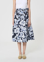 Jolly Skirt midnight blue floral print cotton Night TARA JARMON