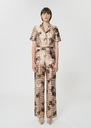 Premier Trousers beige gingham print Beige TARA JARMON
