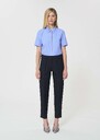 Pierrot Trousers midnight blue powder-grain canvas Night TARA JARMON
