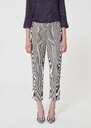 Pipo Pants ecru with cotton stripes Off-white TARA JARMON