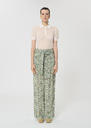 Pia Pants green floral print Vert anglais TARA JARMON