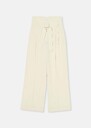 Pia Pants ecru in fluid crepe Off-white TARA JARMON