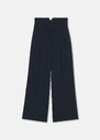 Pia Pants midnight blue in fluid crepe Night TARA JARMON