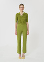 Paulin Trousers green double canvas Cerise, Night, Pomme TARA JARMON