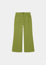 Pierrick trousers green cotton gabardine Pomme, Vert anglais TARA JARMON