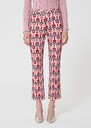 Paulino trousers pale pink retro print Blush TARA JARMON