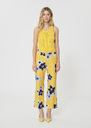 Pampille Trousers yellow floral print linen and cotton Mimosa TARA JARMON