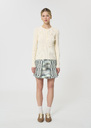 Paulie sweater ecru ribbed knit Cerise, Mimosa, Off-white TARA JARMON
