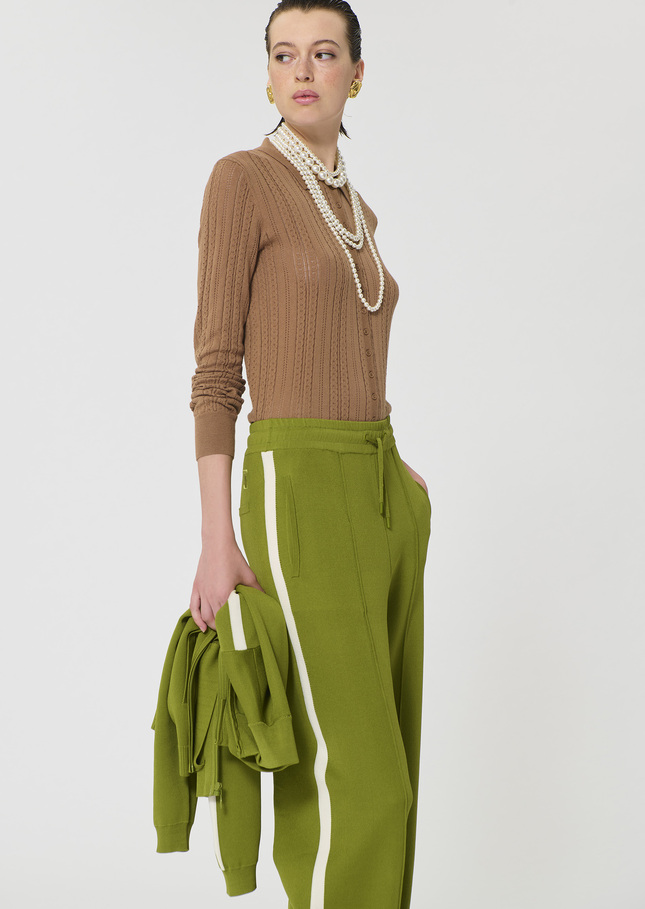 Paco sweater beige silky cotton Miel TARA JARMON