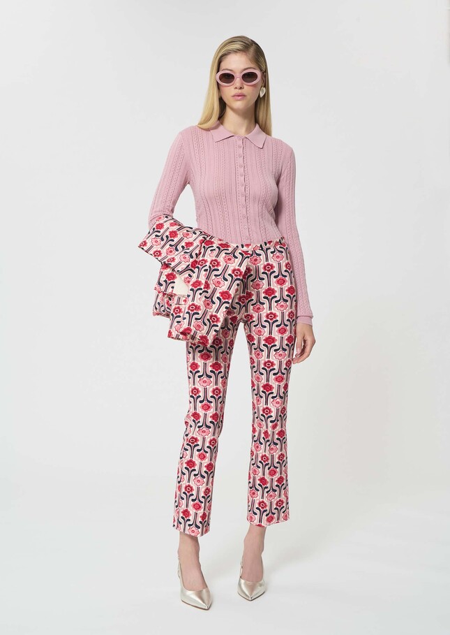 Paco sweater pale pink silky cotton Blush TARA JARMON