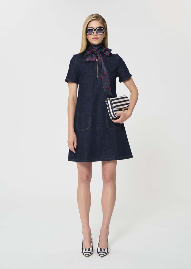 Rubina Dress raw denim Brut TARA JARMON