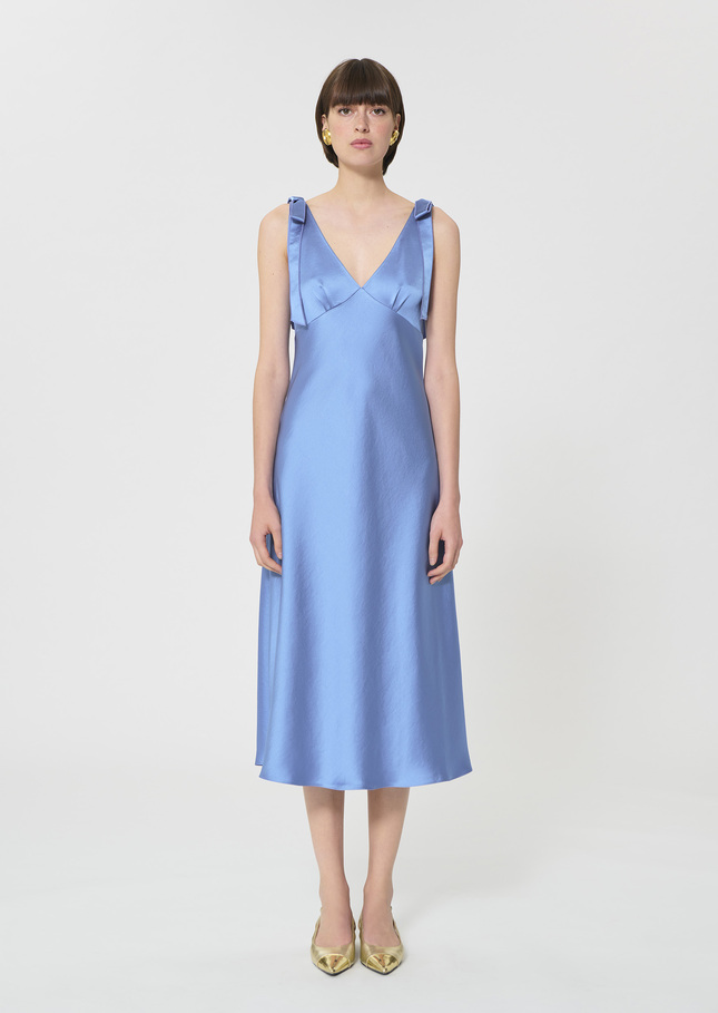 Romance Dress sky blue satin Horizon TARA JARMON